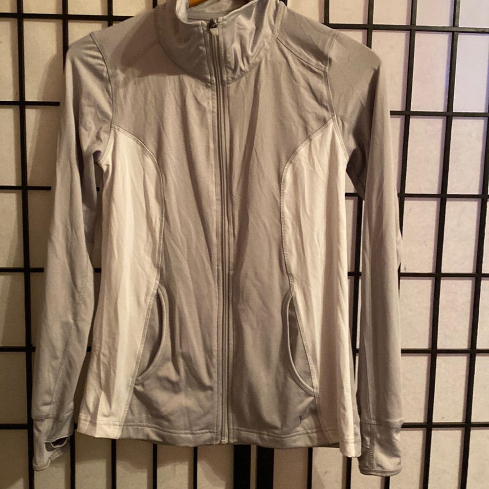Danskin Dri-More Athletic Track Exercise Jacket with Thumb Holes Size S (4-6)